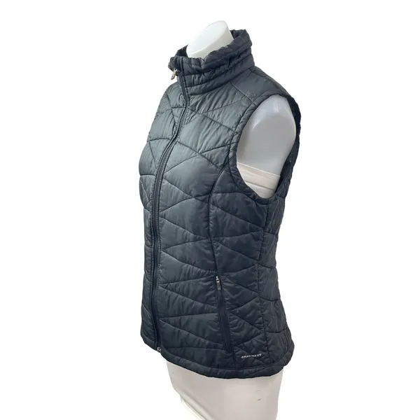 Columbia Omni-Heat Women's Black Sleeveless Puffer Quilted Vest Coat Jacket Sz M - Image 2
