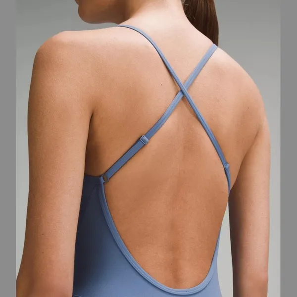 lululemon Align Cross-Back Bodysuit 25” in Oasis Blue - Image 4
