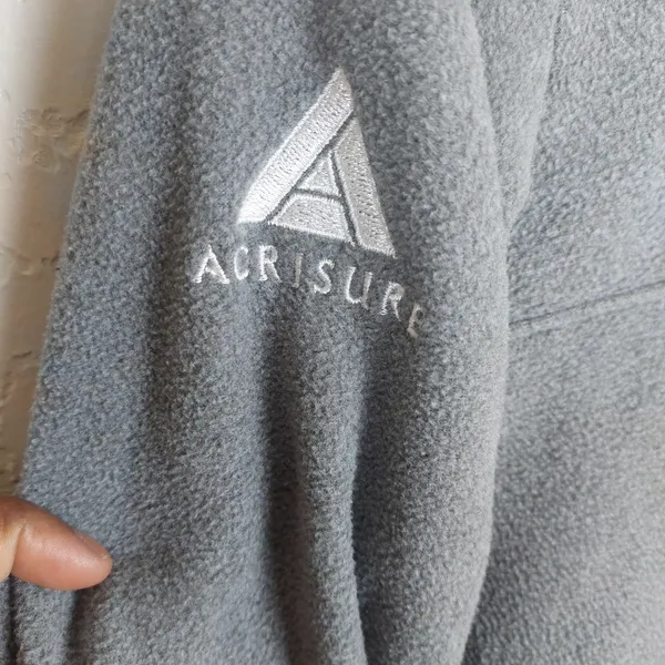 The North Face Grey Quarter-Zip Fleece Women Size Small - Image 4