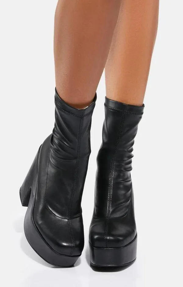 Heel Platform Boots - Image 8