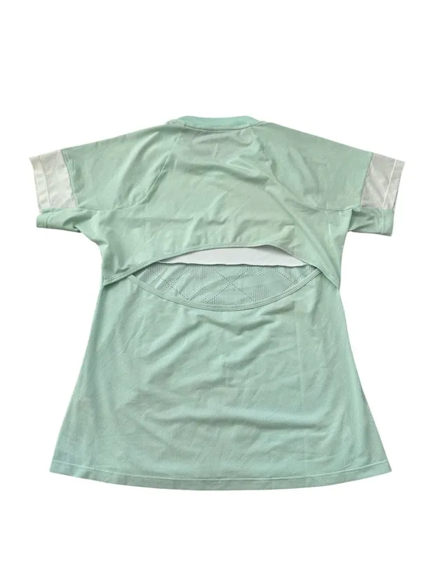 ASICS Women’s Mint Green Jersey Short Sleeve Top Size Large - Image 7