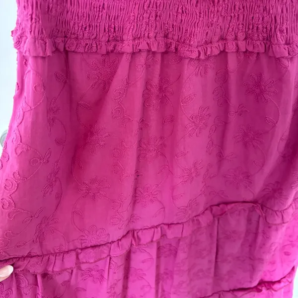 Vici Hot Pink Key Hole Maxi Dress - Image 5
