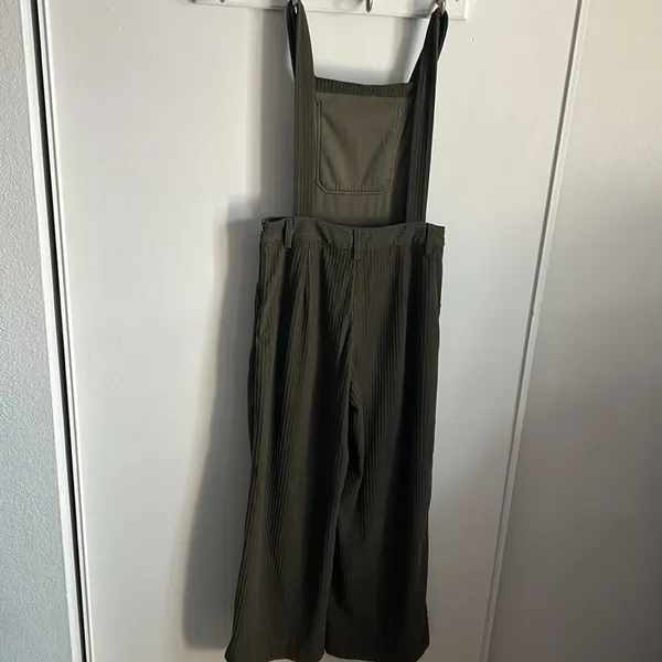 Cider Corduroy Adjustable Button Strap Casual Relaxed Backless Overalls - Image 7