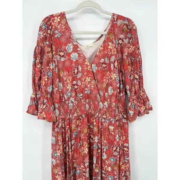 Wayward Fancies‎ Eshakti Maxi Dress Womens XL 18 Tiered Floral Flowers Cottage - Image 3