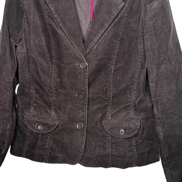 Liz‎ Claiborne Brown Corduroy Blazer - Image 3
