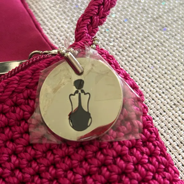 The Sak Crochet Crossbody Bag Magenta/Hot Pink - Image 4