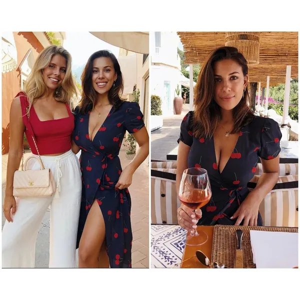 💕REALISATION PAR💕 The Teale Midi Wrap Dress ~ Wilde Cherry Print XXS NWOT - Image 10