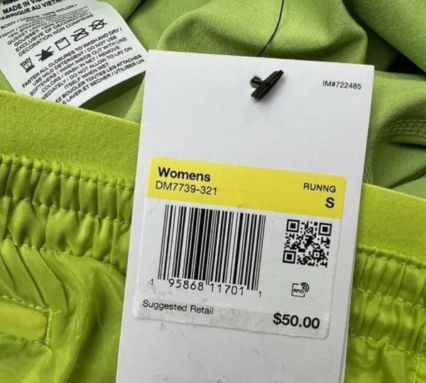 Women's Neon Green Athletic Shorts. Nike. Size small NWT - Image 9