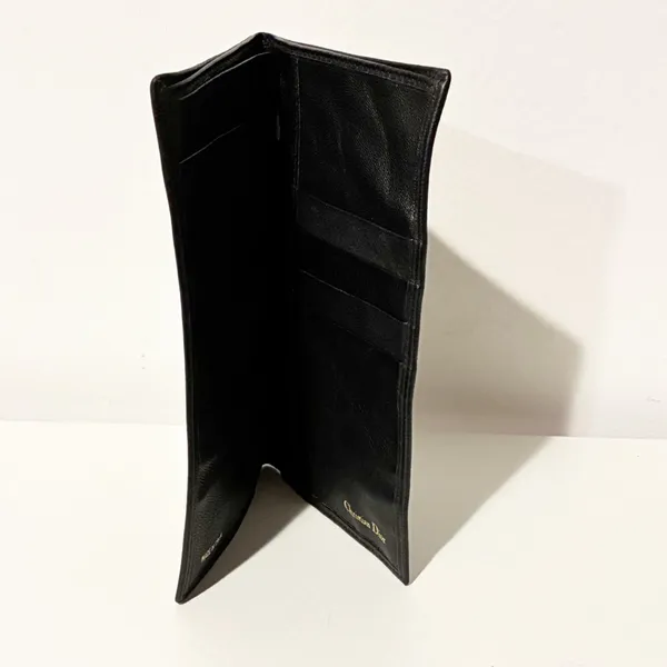 Christian Dior Black‎ Soft Leather Made in Italy Multi Card Slot Card Holder - Image 3