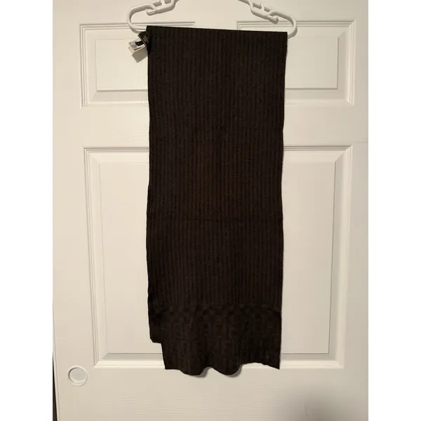 Fendi Merino Wool Vintage Brown Scarf Made In Italy Monogram Old‎ Money - Image 4