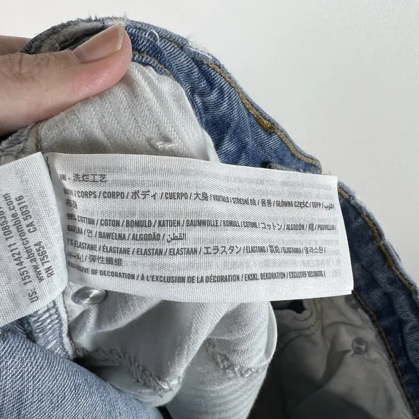 Abercrombie & Fitch the ankle straight ultra high rise jean Sz 4 Curve Love‎ - Image 8