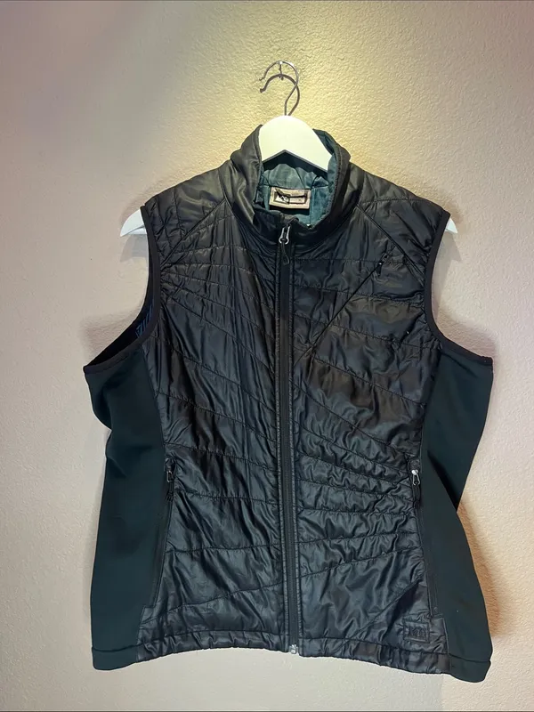 REI Women’s Packable Vest Black Primaloft Pertex Quilted Puffer XL - Image 2