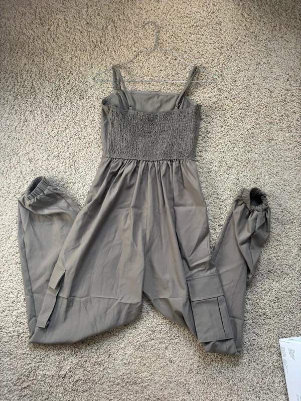 Willow + Root Olive Jumpsuit - Image 2