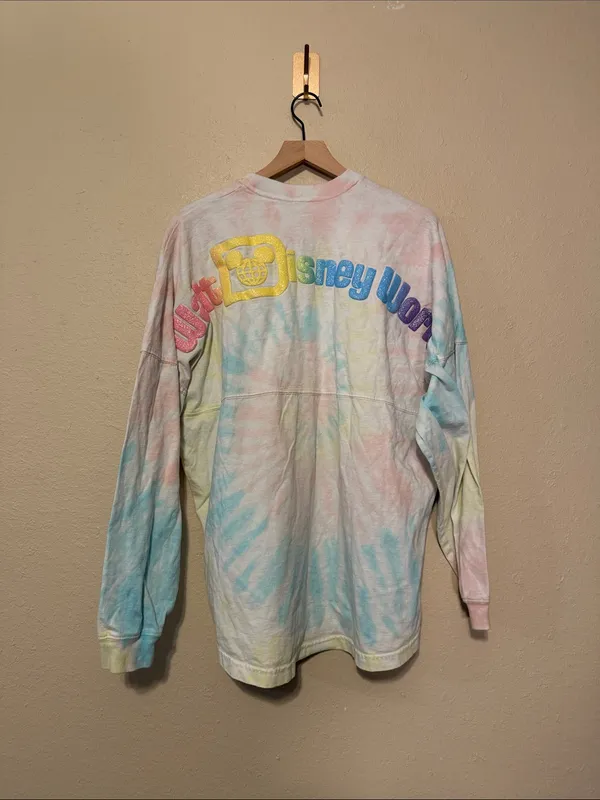 Disney Parks Walt Disney World Cotton Candy Tie Dye Spirit Jersey Size Large - Image 5