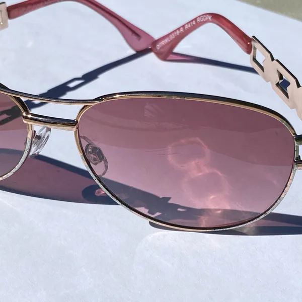💖 Vintage Y2K 2000s RocaWear Rose Gold Pink Aviator Pilot DTRWL0319-R R414 RSGDPK Sunglasses 💖 - Image 20