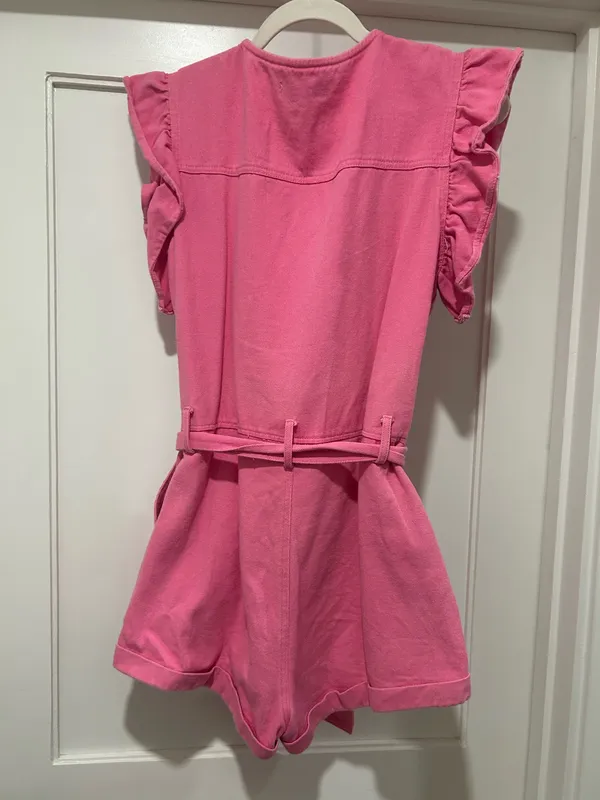 Pink denim romper Size M - Image 2