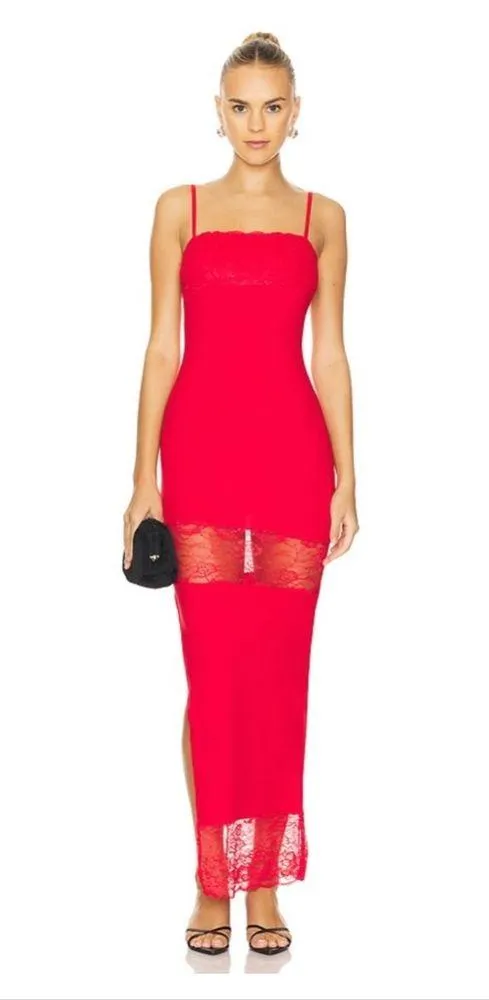 NWT Superdown Gemma Maxi Dress in Red, size XS - Image 4