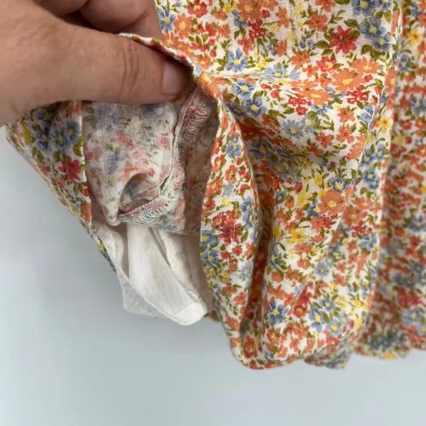 American Eagle Y2K Linen Blend Cottagecore Floral Sundress Medium Boho Coquette - Image 9