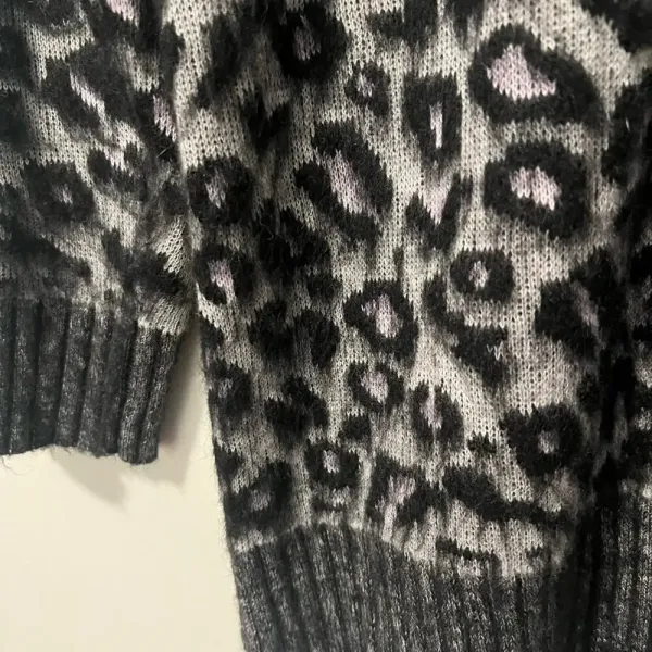 LA VIE‎ by REBECCA TAYLOR Leopard Cardigan Sweater - Image 5