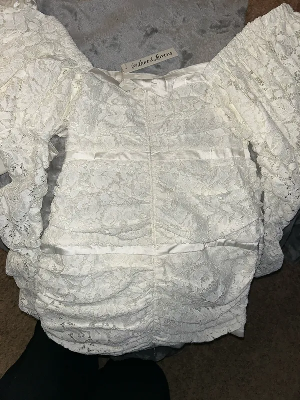 For Love & Lemons Colette Bridal Gown with Detachable Train Size S NWT - Image 6