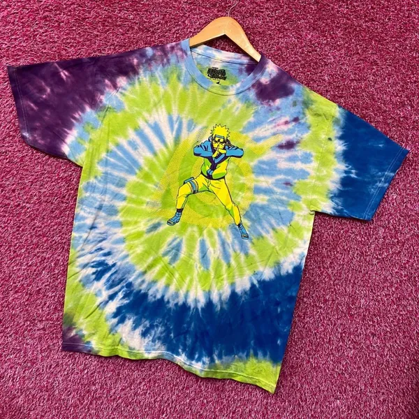 Naruto Shippuden Anime Tie dye Tshirt size XL - Image 3