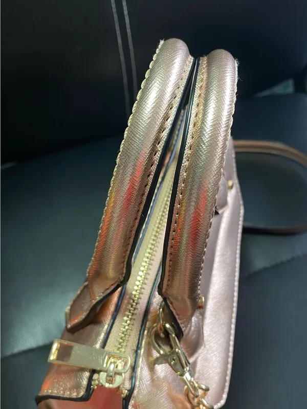 ALDO Rose Gold Mini Satchel Bag - Image 11