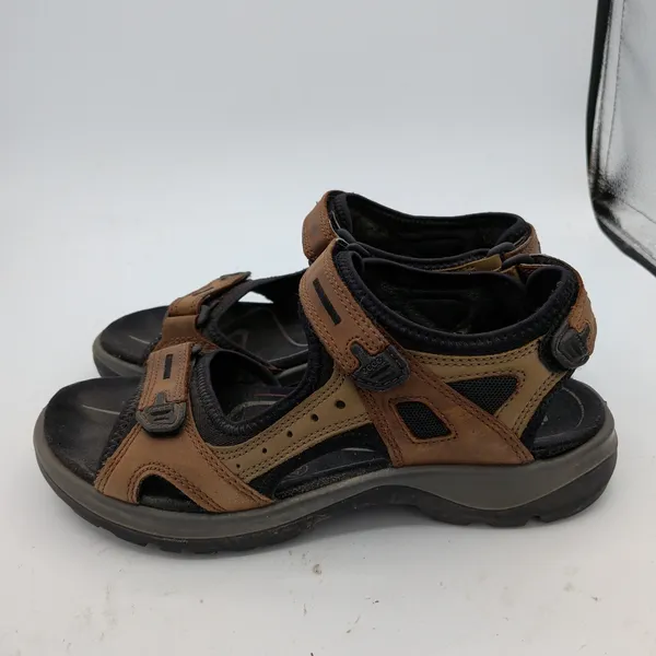 ECCO Yucatan Offroad Sandals Womens 40 US 9-9.5 Bison Brown Leather 069563-52524 - Image 2