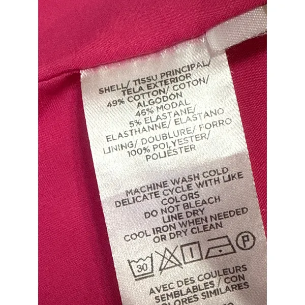 Ann Taylor Women Pink Short Cap Sleeve Crew Neck Career Mini Sheath Dress Size 8 - Image 5