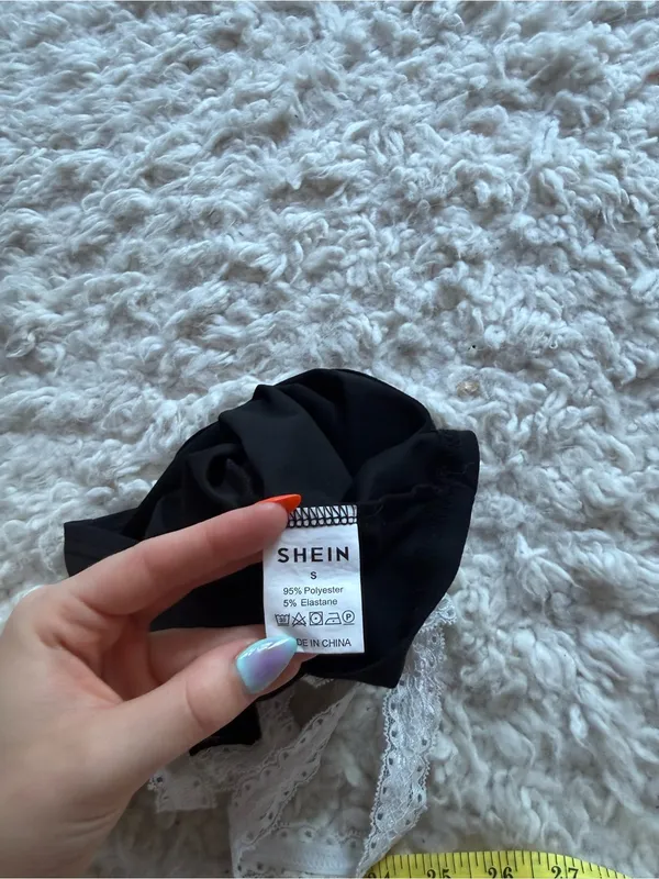 Black Lace-Trim Cami Top - Image 5
