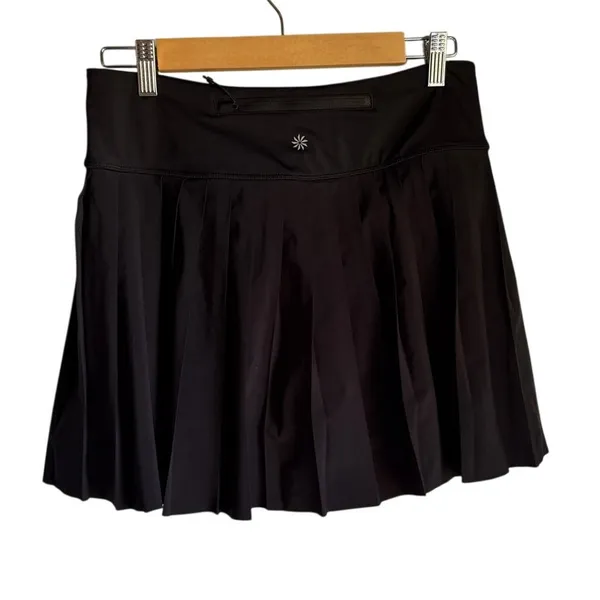 Athleta Elevate Pleated Golf Skort Black Size Small Athletic Tennis - Image 2