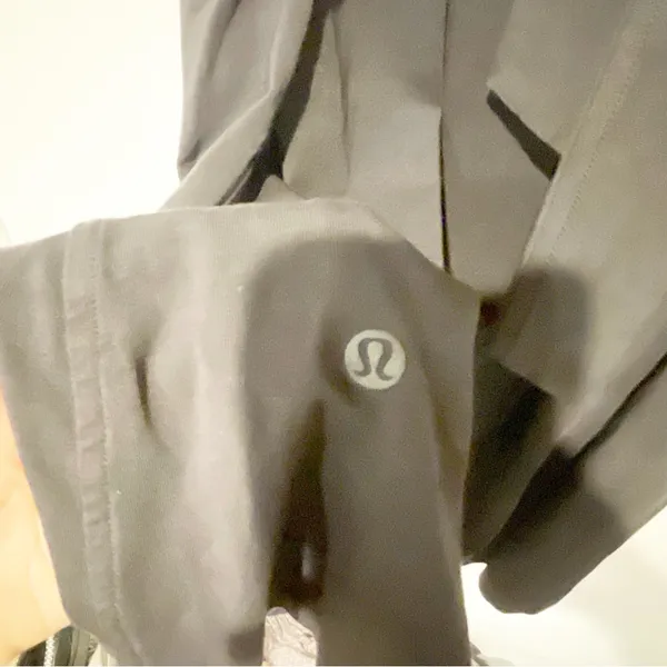 Lululemon Size 6 Black Short Sleeve‎ Cotton Blend Tie Waist Athletic Dress - Image 5