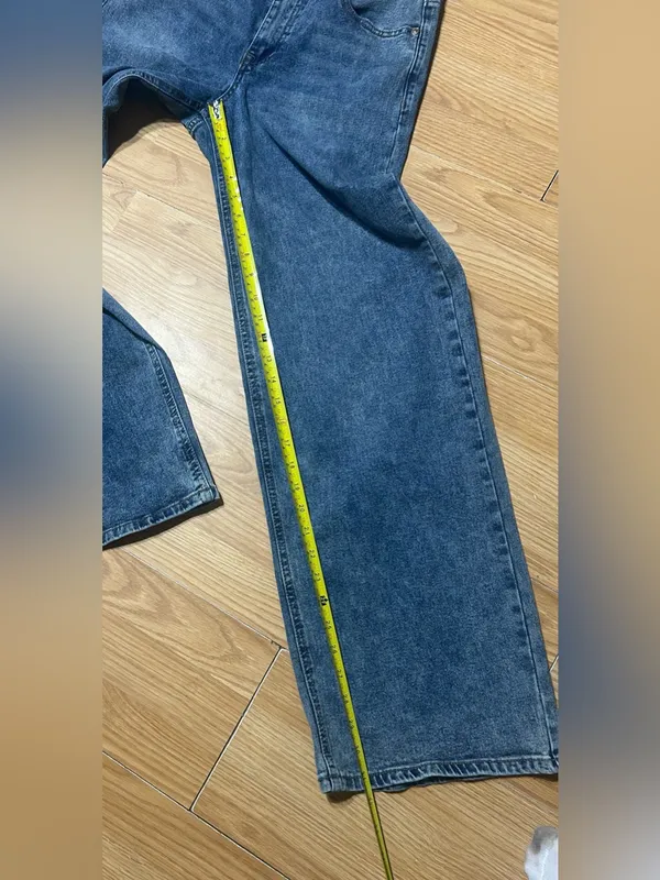 Steve Madden high rise wide leg denim acid wash jeans ladies/jr size 5 w stretch - Image 7