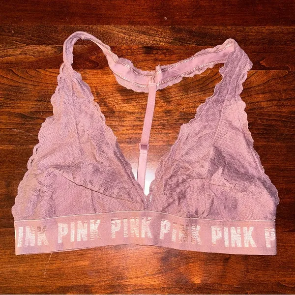 PINK Victoria’s Secret Lace Triangle Bralette - Image 2