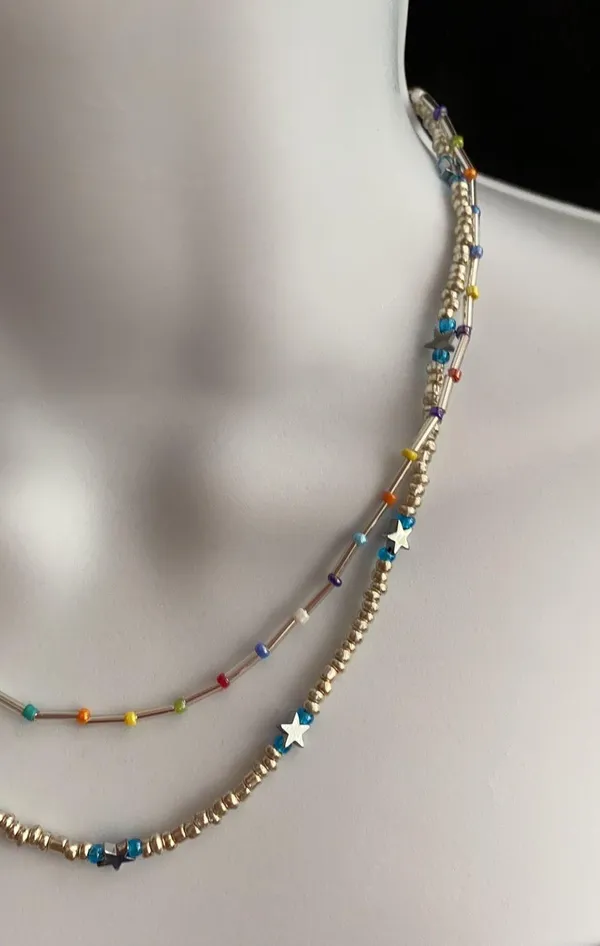 Free Press beaded layered bohemian necklace - Image 3