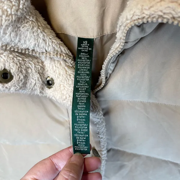Lauren Ralph Lauren Women’s‎ Down Parka Tan. Size XS - Image 3