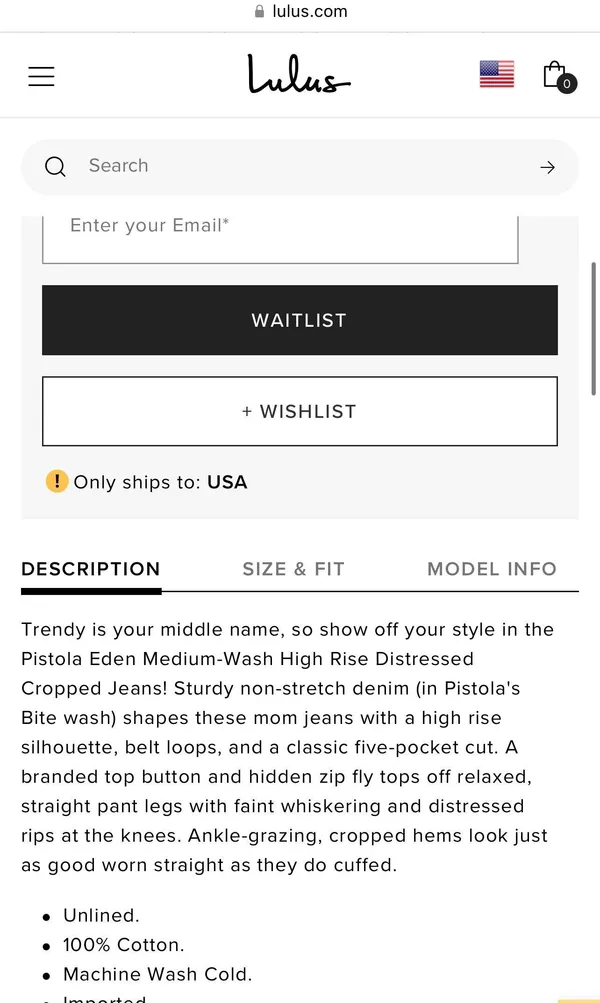 Pistola Eden High Rise Mom Jean- New - Image 5