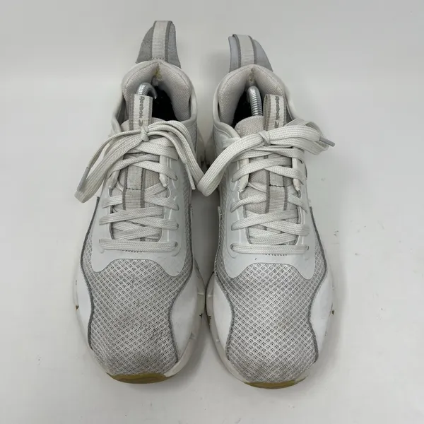 Reebok Zig Dynamica STR Women's‎ Running Shoes Size 7.5 Chalk White Gum Athletic - Image 4