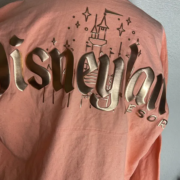 Disney Peach Glittering Spirit Jersey Size M - Image 5