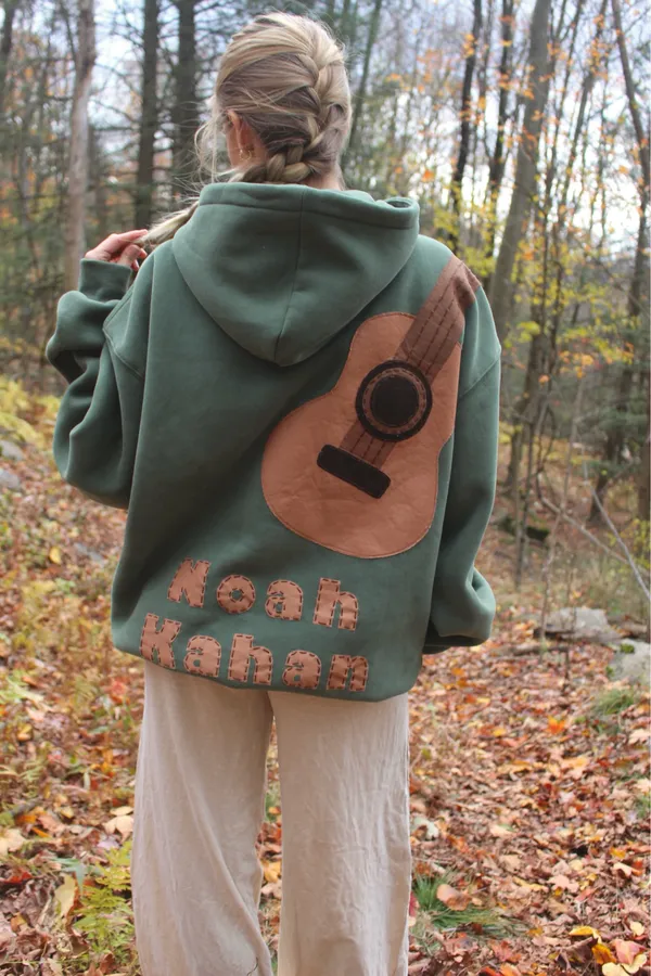 noah kahan patchwork hoodie Green Size sizes s - Image 3