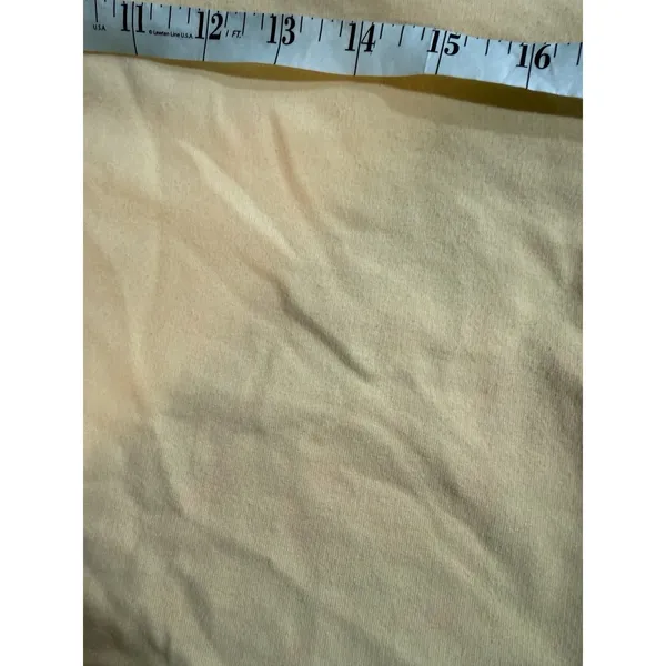 Lululemon Rejuvenate Crewneck Pullover Zipper Sweater Mellow Lemon‎ Size 10 Flaw - Image 7