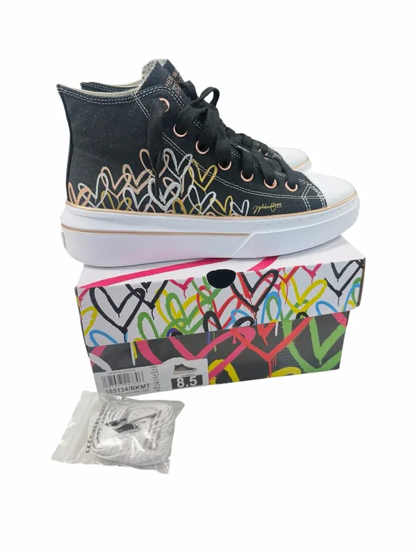 Skechers Cordova Chic Love High-Top Canvas Sneakers - Image 2