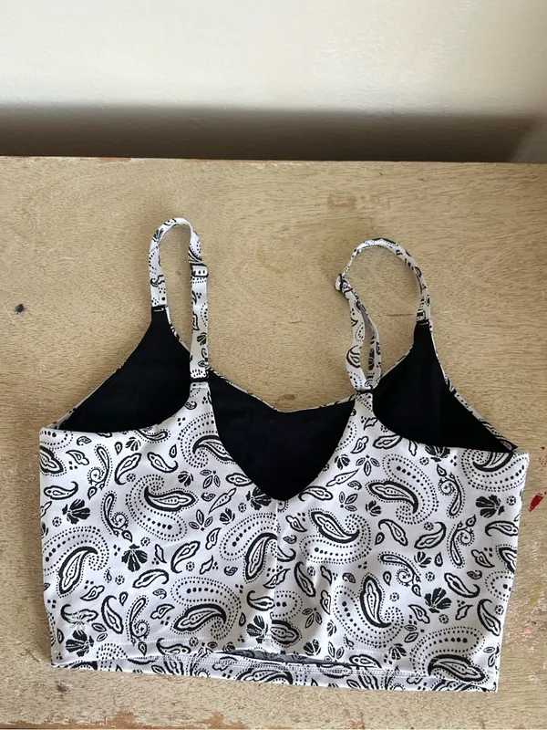Athleta Paisley Long Line Sports Bra Tank - Image 9
