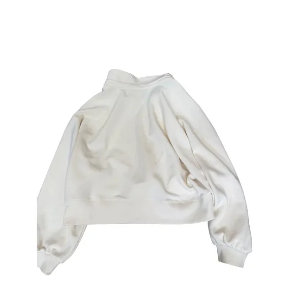 Simply Southern‎ Women Cream Snap Neck Henley Cropped Sweatshirt Large NWT - Image 2