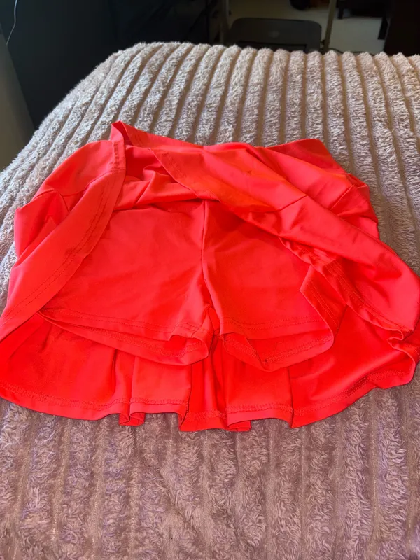 Women's Active Skort in Bright Coral Red Size L - Image 2