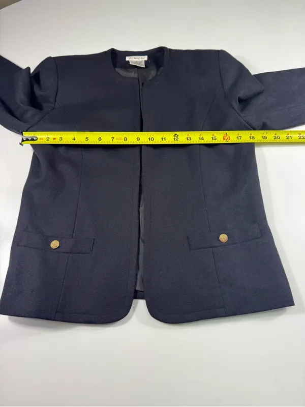 Talbots 100% Wool Blazer with Gold Buttons - Image 4