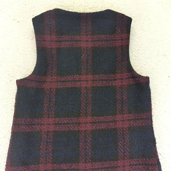 Sanctuary Women's Plaid‎ Sleeveless Vest Jacket Size Small Tweed - Image 8