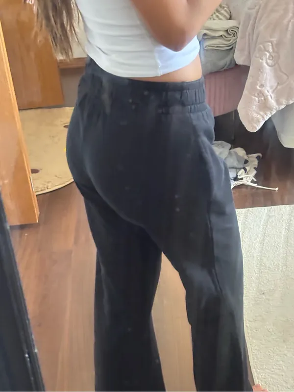 wild fable Black Elastic-Waist Casual Pants - Image 2