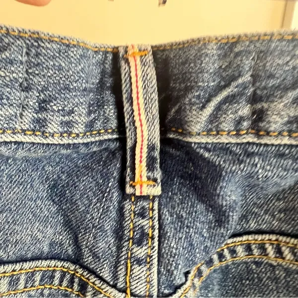 Zara Studio Wide Leg Distressed High Rise Jeans Blue Size S - Image 13
