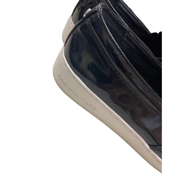 Michael Kors women’s shoe sneaker leather patent black w/rhinestones 8.5 SKU 718 - Image 8