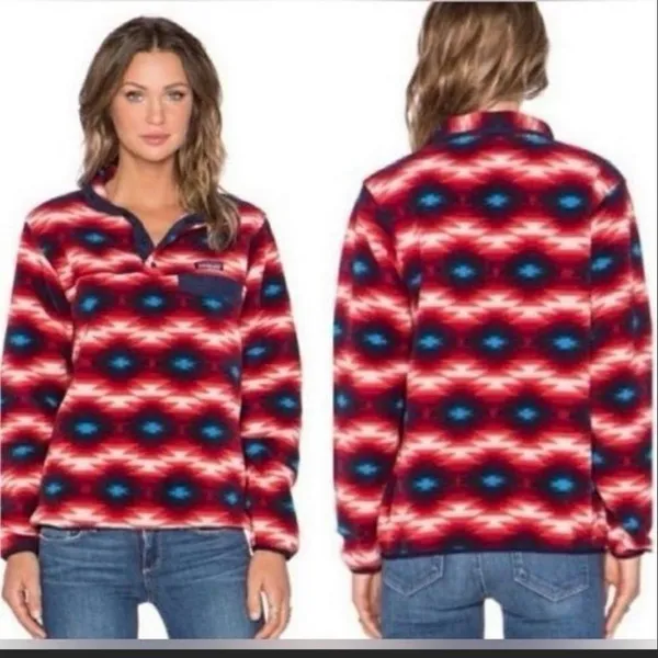 Patagonia Synchilla Wild Desert Lightweight Snap-T Fleece Pullover Rare Size XS - Image 2